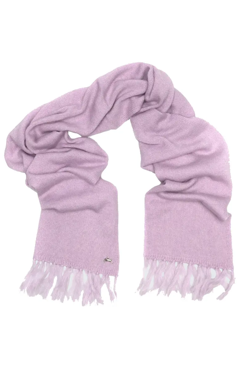 Лиловый вязаный шарф (U)