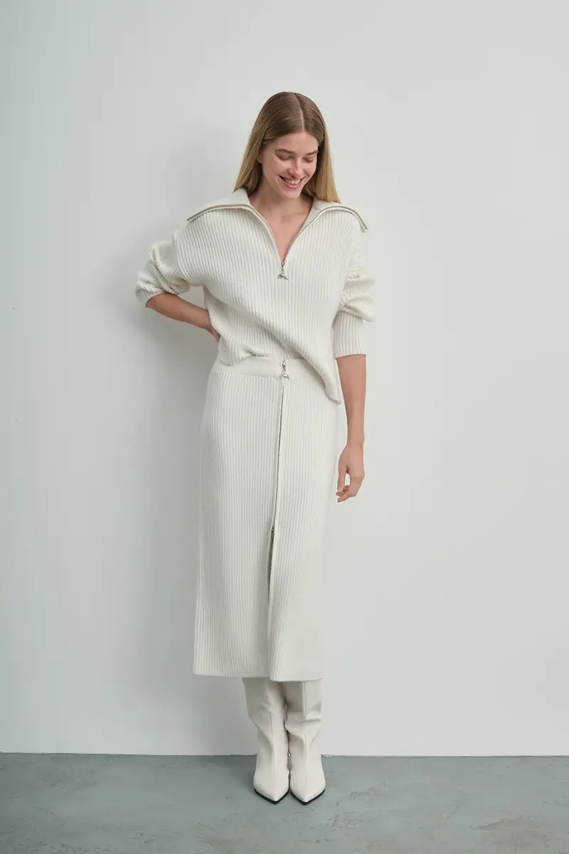 Юбка с молнией