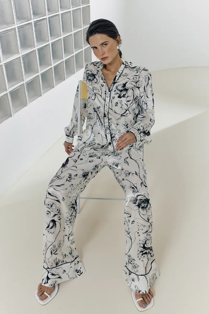 Шелковые брюки